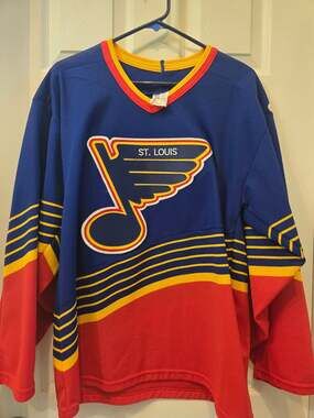 Vintage CCM St. Louis Blues 1995-1998 'Clown' NHL Hockey Jersey